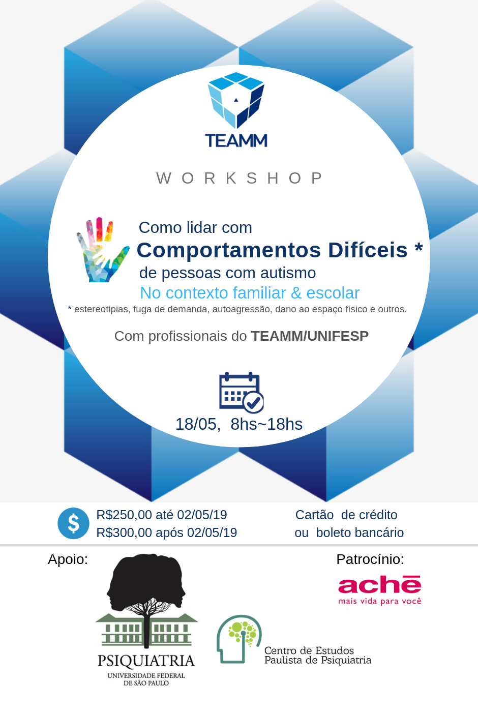 WORKSHOP: Como lidar com comportamentos difíceis de pessoas com autismo